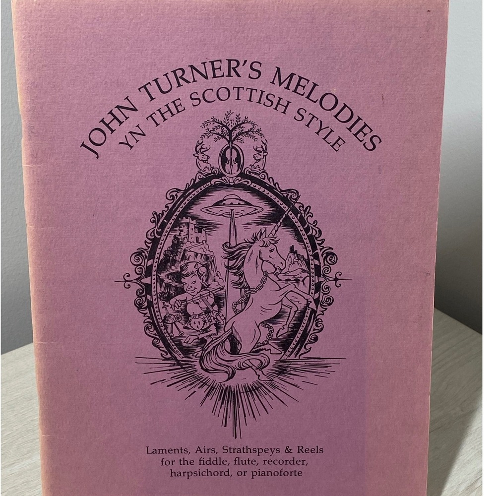 RARE VTG John Turners Melodies Yn The Scottish Style Sheet Music PB 1984 Fiddle